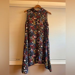 Asymmetrical Floral Dress by Pink Owl